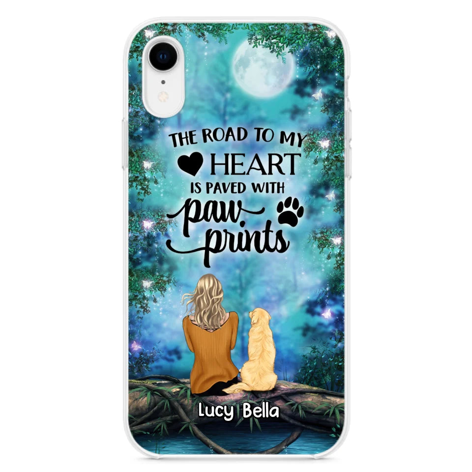 Custom Personalized Memorial Dog Phone Case - Upto 5 Dogs - Gift Idea For Dog Lover - Case For iPhone And Samsung