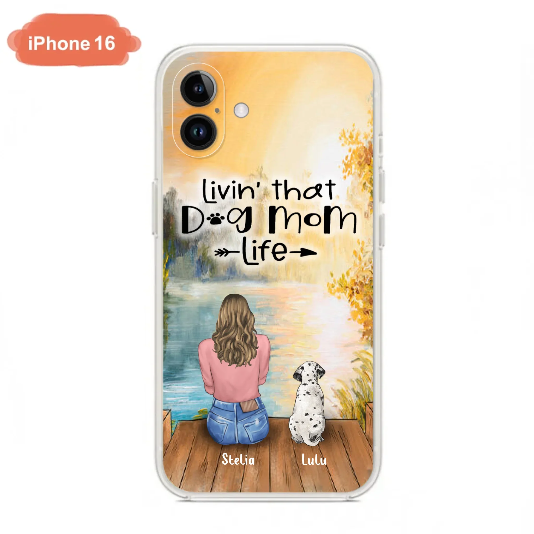 Custom Personalized Dog Mom Phone Case - Gift for Dog Lovers - iPhone & Samsung Case with upto 4 Dogs