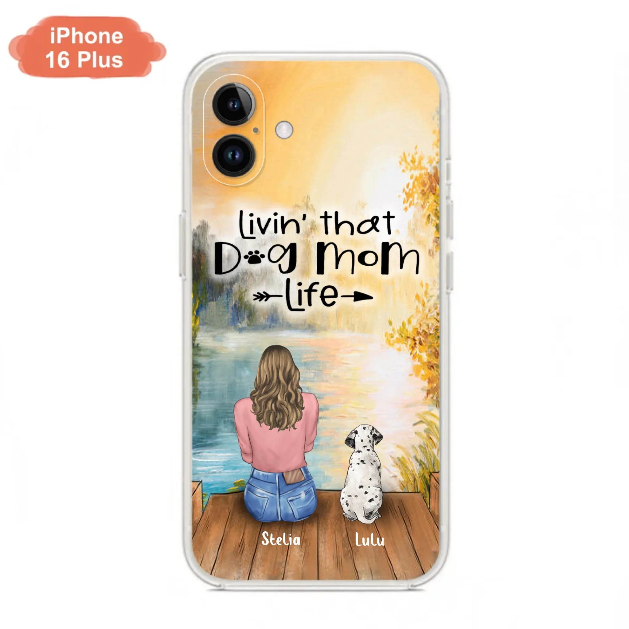 Custom Personalized Dog Mom Phone Case - Gift for Dog Lovers - iPhone & Samsung Case with upto 4 Dogs
